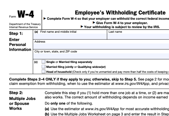 HOW DO I FILL OUT MY W-4