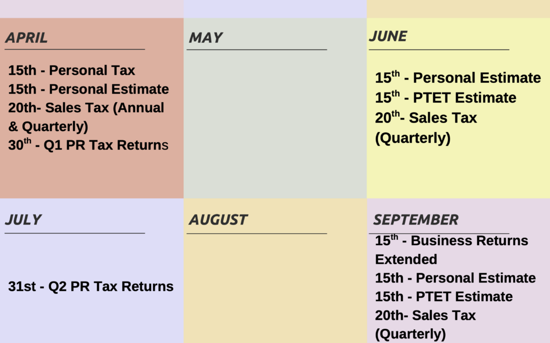 Business Tax Deadlines